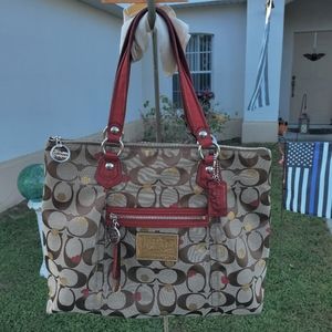 Coach Poppy Laura's secret admirer Tote #16289M